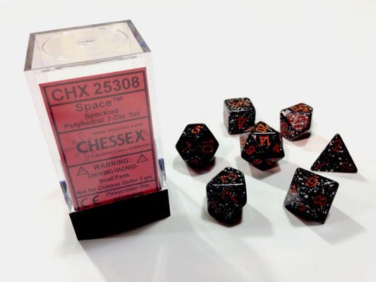 Space Speckled Polydice Dobbelsteen Set (7 stuks)