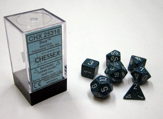 Sea Speckled Polydice Dobbelsteen Set (7 stuks)
