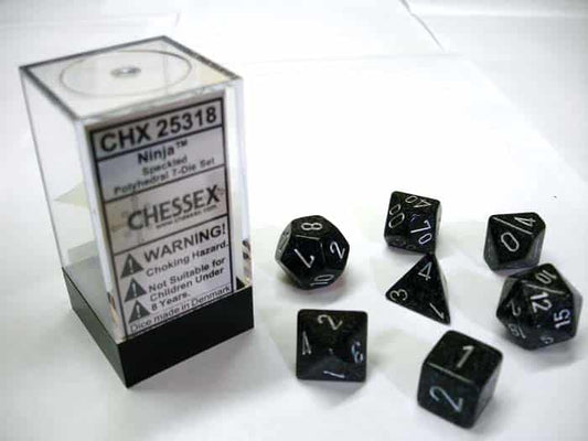 Ninja Speckled Polydice Dobbelsteen Set (7 stuks)