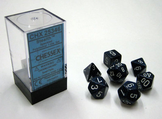 Stealth Speckled Polydice Dobbelsteen Set (7 stuks)