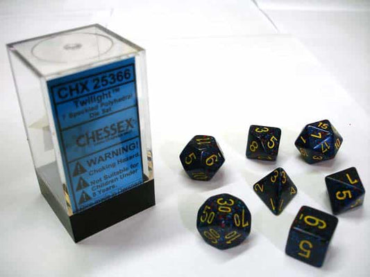 Twilight Speckled Polydice Dobbelsteen Set (7 stuks)