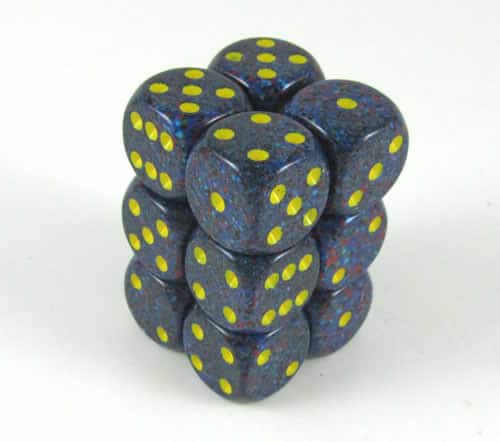Twilight Speckled D6 16mm Dobbelsteen Set (12 stuks)