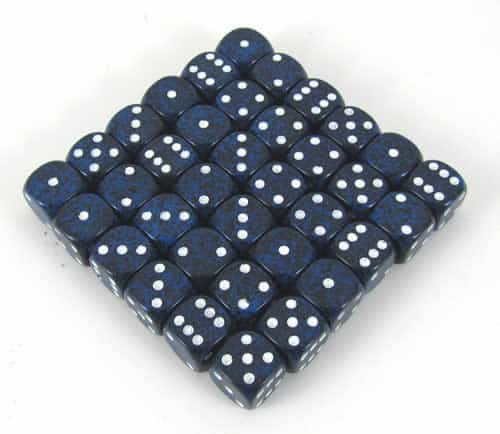 Stealth Speckled D6 12mm Dobbelsteen Set (36 stuks)