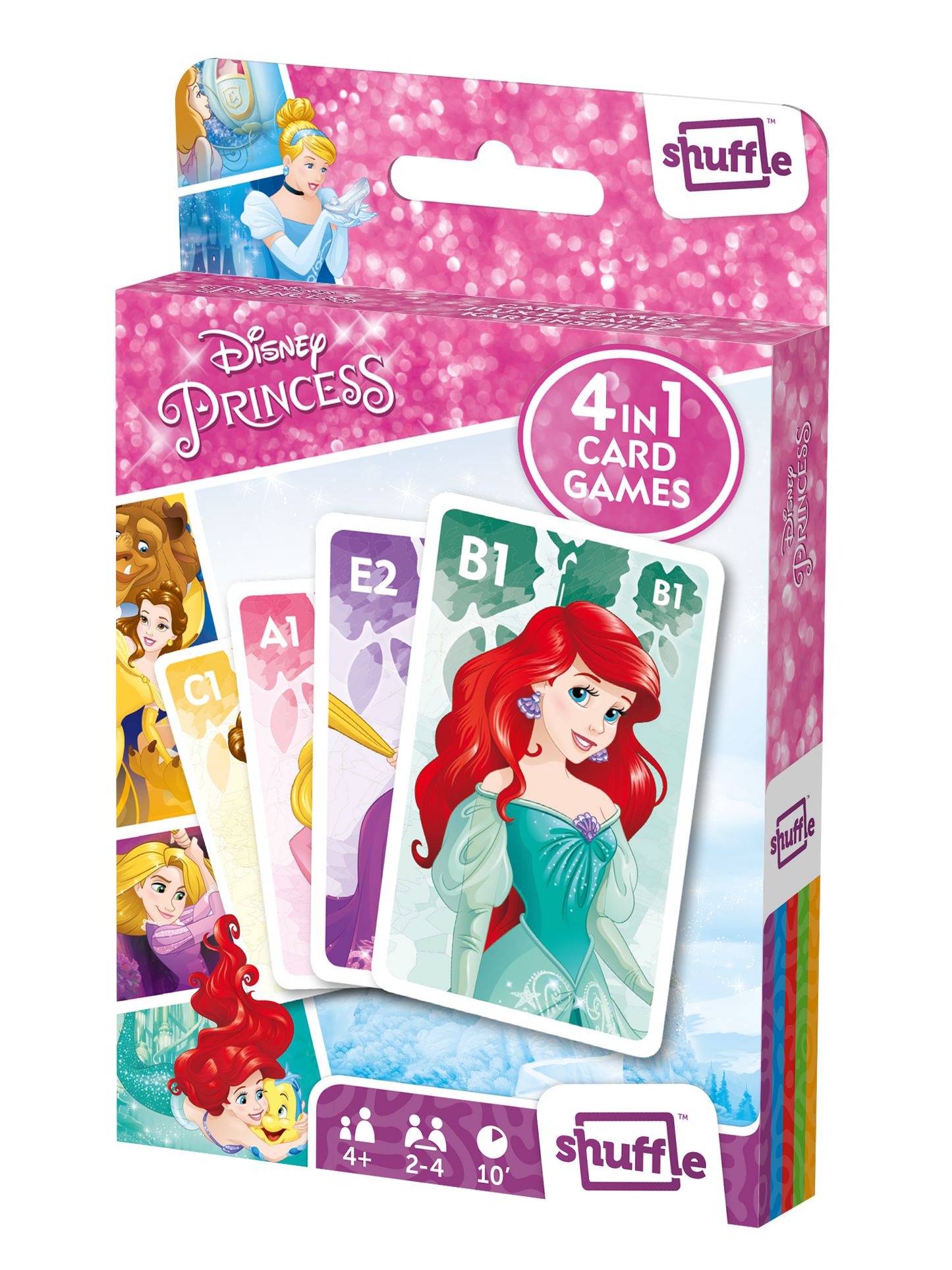 Shuffle - Disney Princess - 4 in 1 Kaartspel