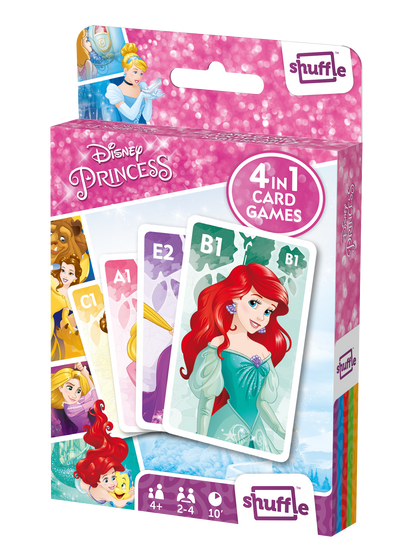 Shuffle - Disney Princess - 4 in 1 Kaartspel