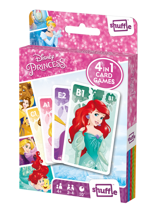 Shuffle – Disney Princess – 4-in-1-Kartenspiel