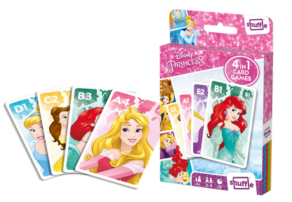 Shuffle - Disney Princess - 4 in 1 Kaartspel