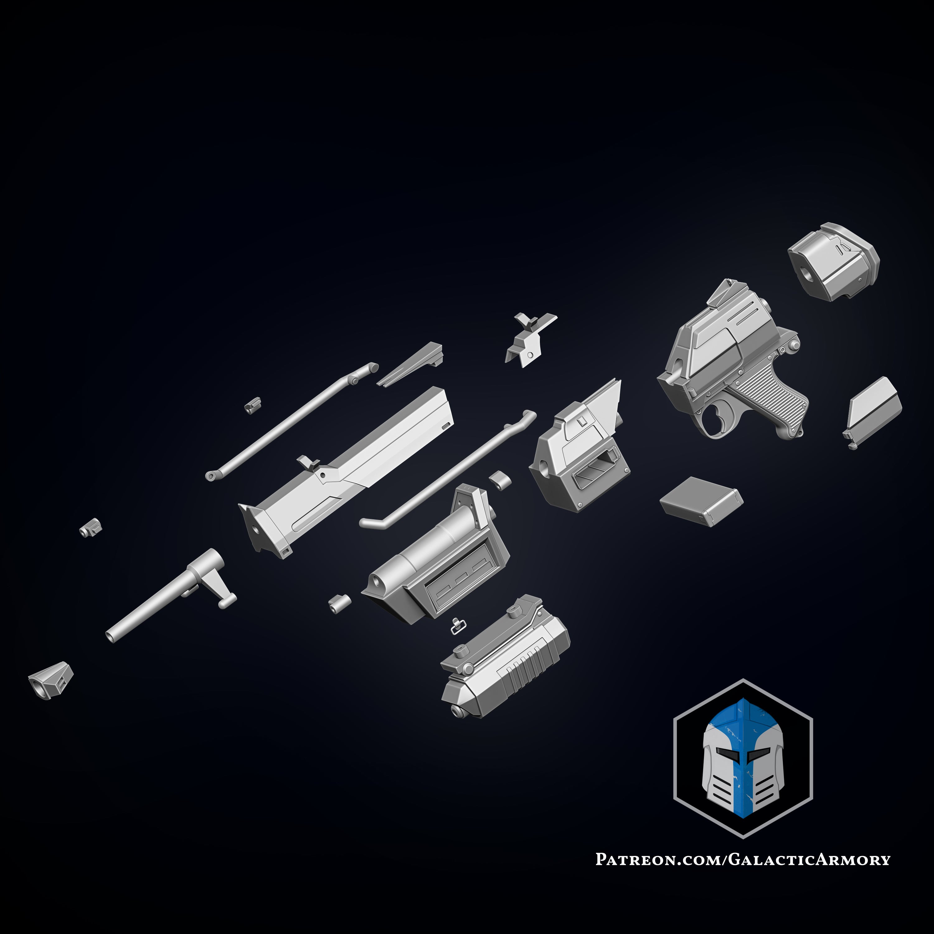 Star Wars DC-17M Blaster DIY Kit