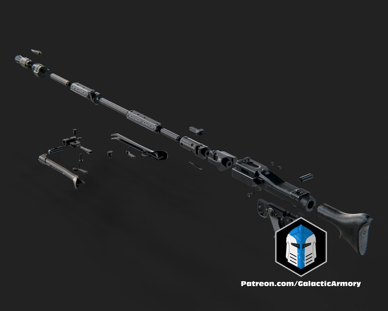 Star Wars DLT-19 Heavy Blaster Rifle DIY Kit