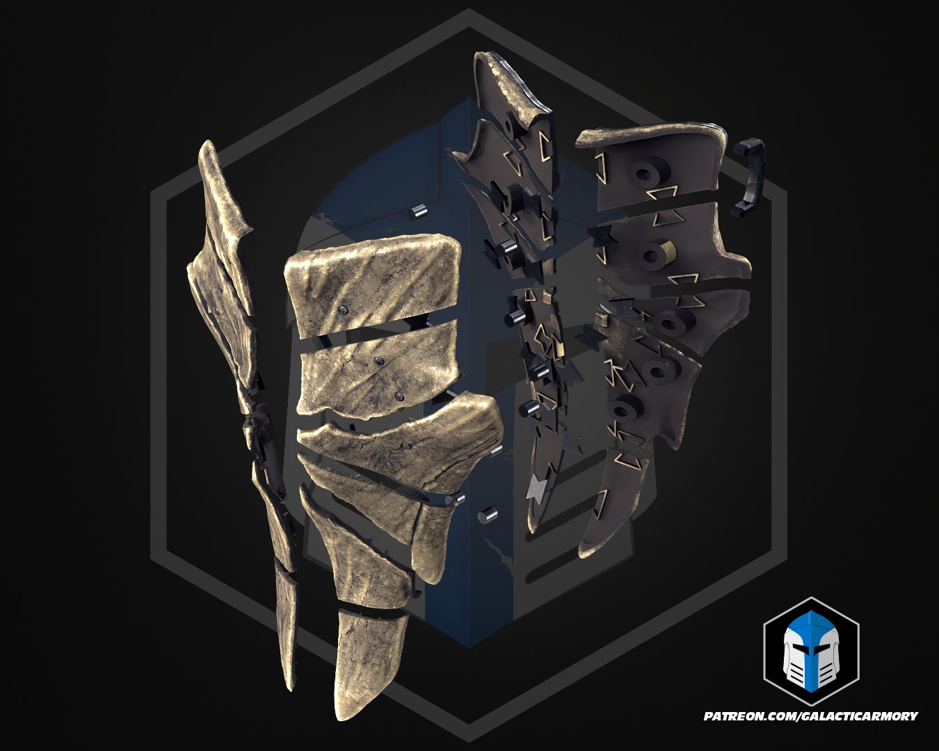 Skyrim Dragonbone Shield DIY Kit