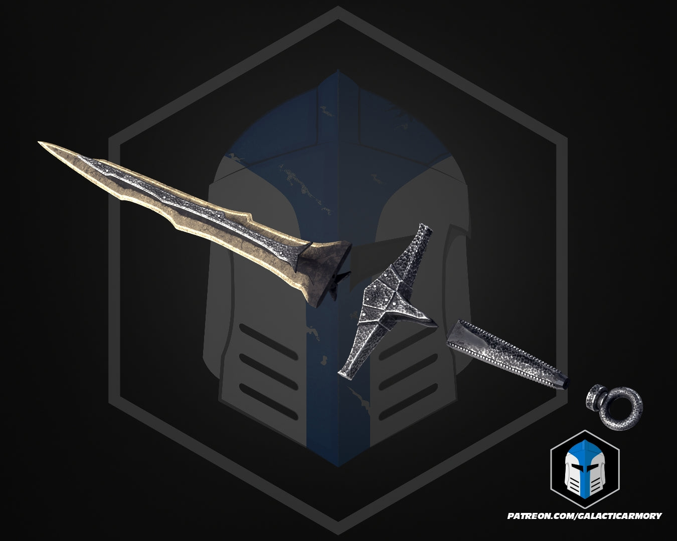 Skyrim Dragonbone Sword DIY Kit