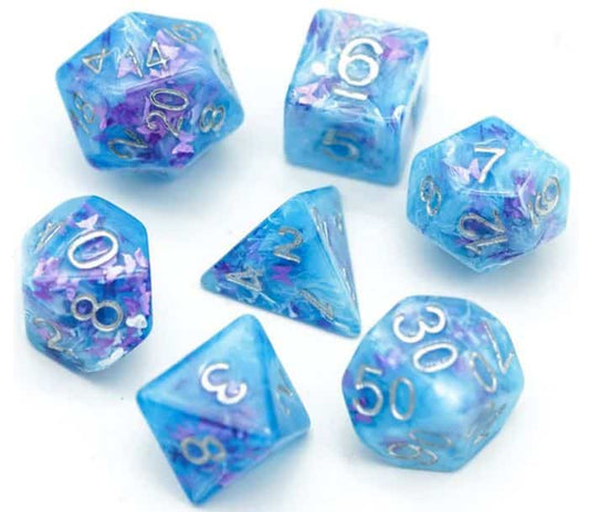 Frozen Butterfly RPG Dice Set