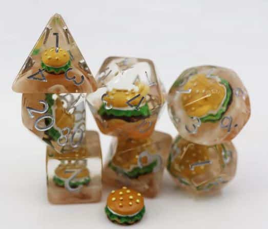 Hamburger RPG Dice Set