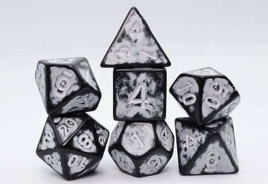 Timeworn White RPG Dice Set