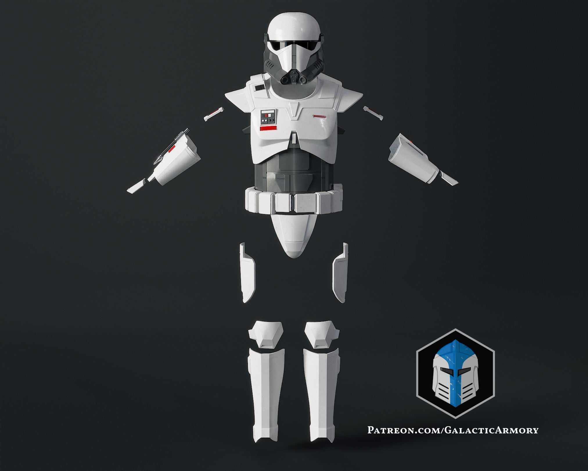 Star Wars Imperial Mandalorian Commando Armor DIY Kit