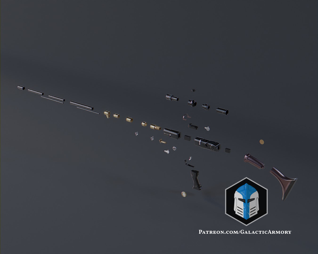 Star Wars Mandalorian Longshot Rifle DIY Kit