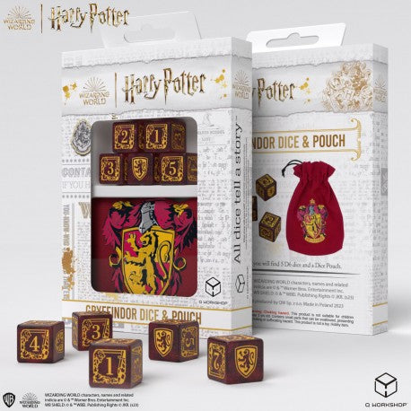 Harry Potter - Gryffindor Dice & Pouch (5)