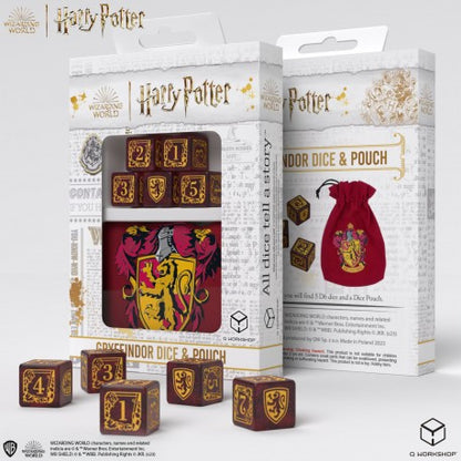Harry Potter - Gryffindor Dice & Pouch (5)