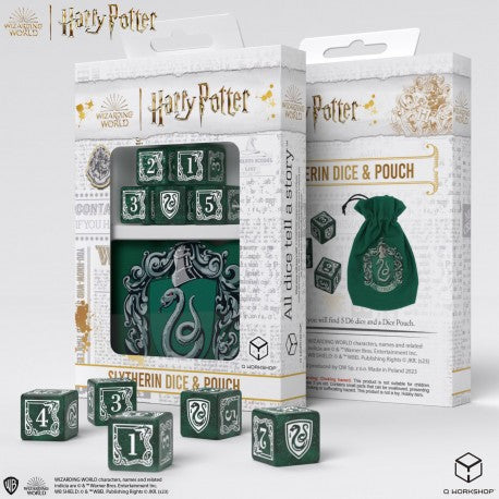 Harry Potter - Slytherin Dice & Pouch (5)