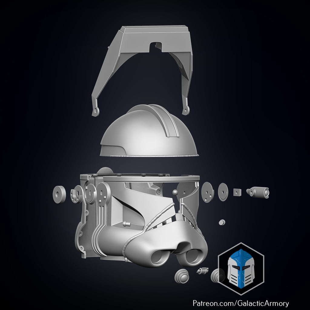Star Wars Captain Rex Helm DIY Kit (Realistisch)