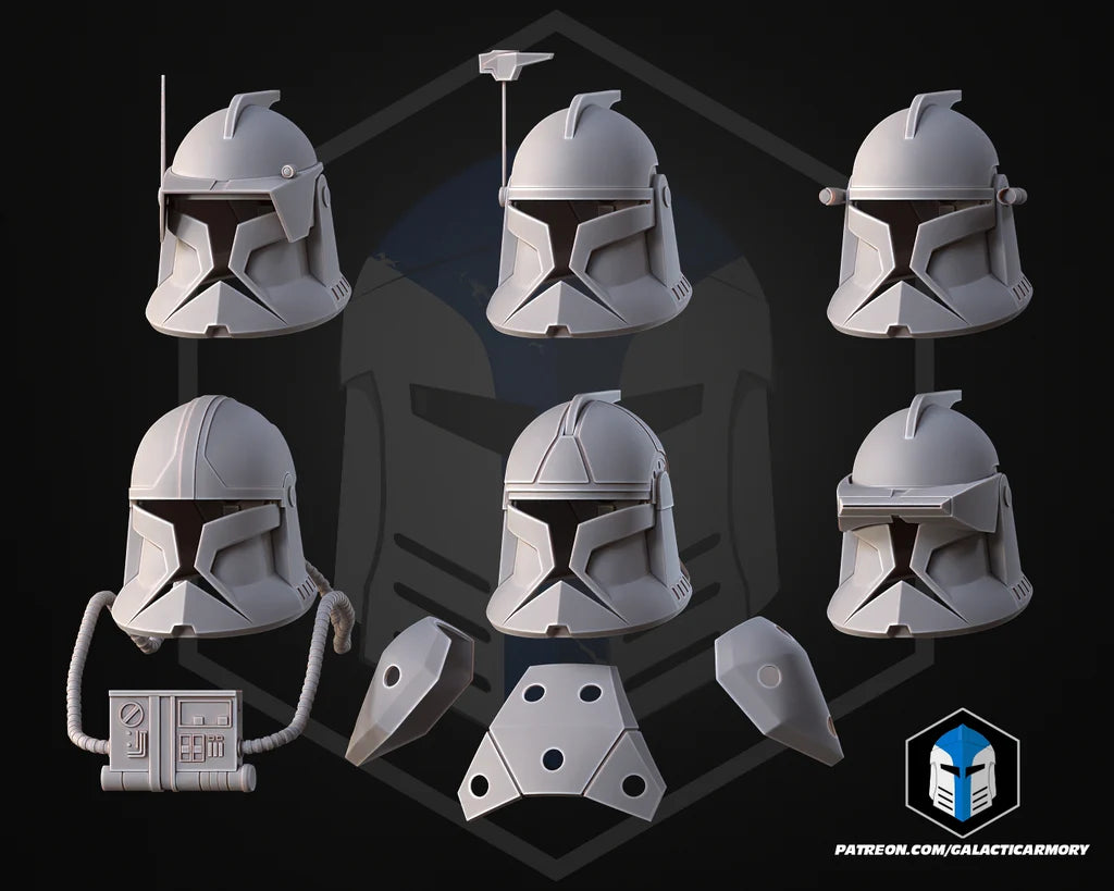 Star Wars Phase 1 Clone Trooper Helm DIY Kit (Animatie)