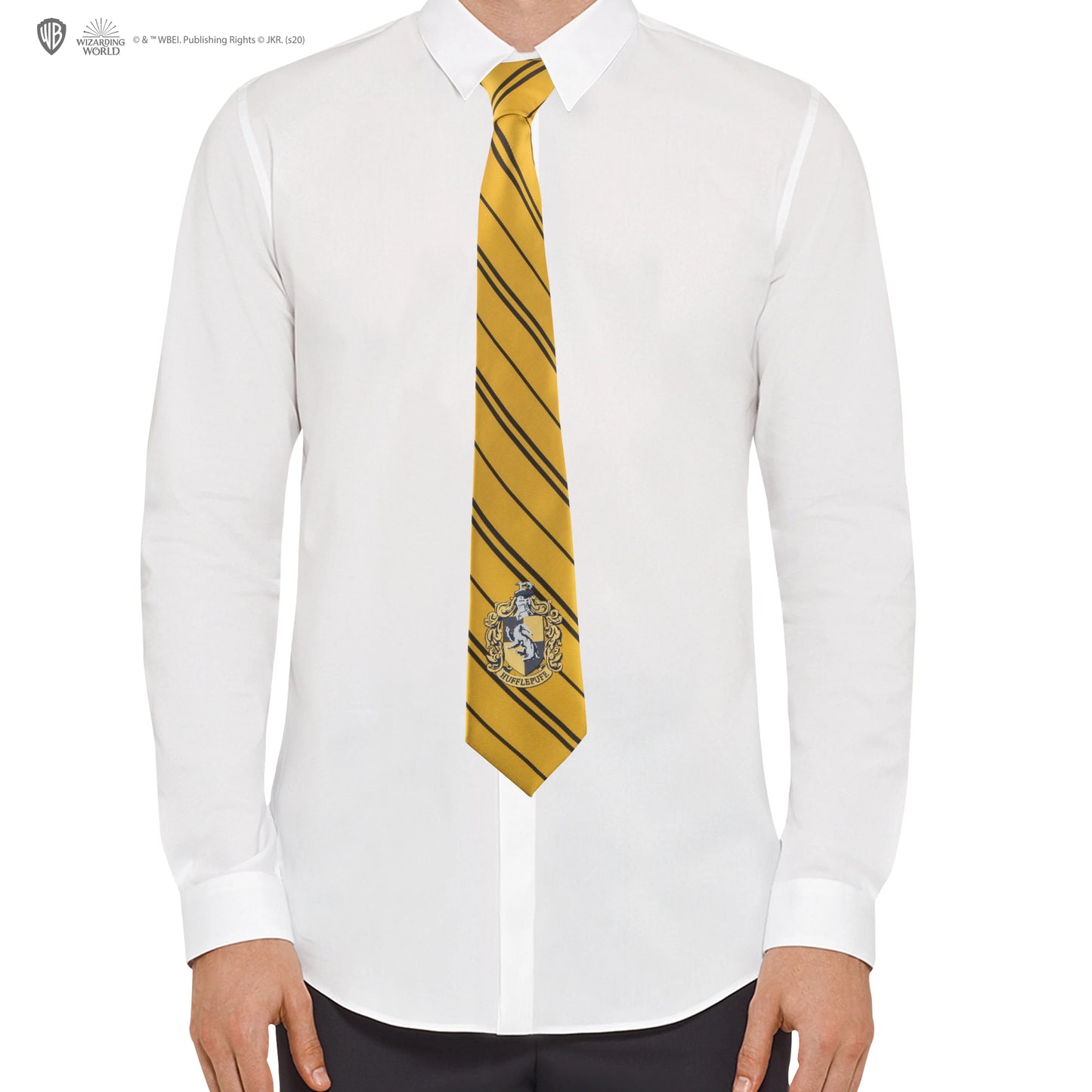 Harry Potter Webkrawatte mit Wappen Hufflepuff – Neuauflage