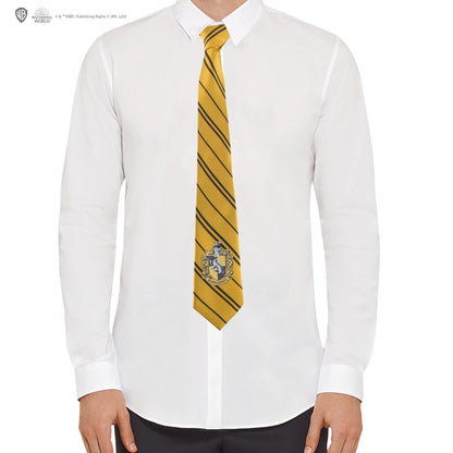 Harry Potter Webkrawatte mit Wappen Hufflepuff – Neuauflage