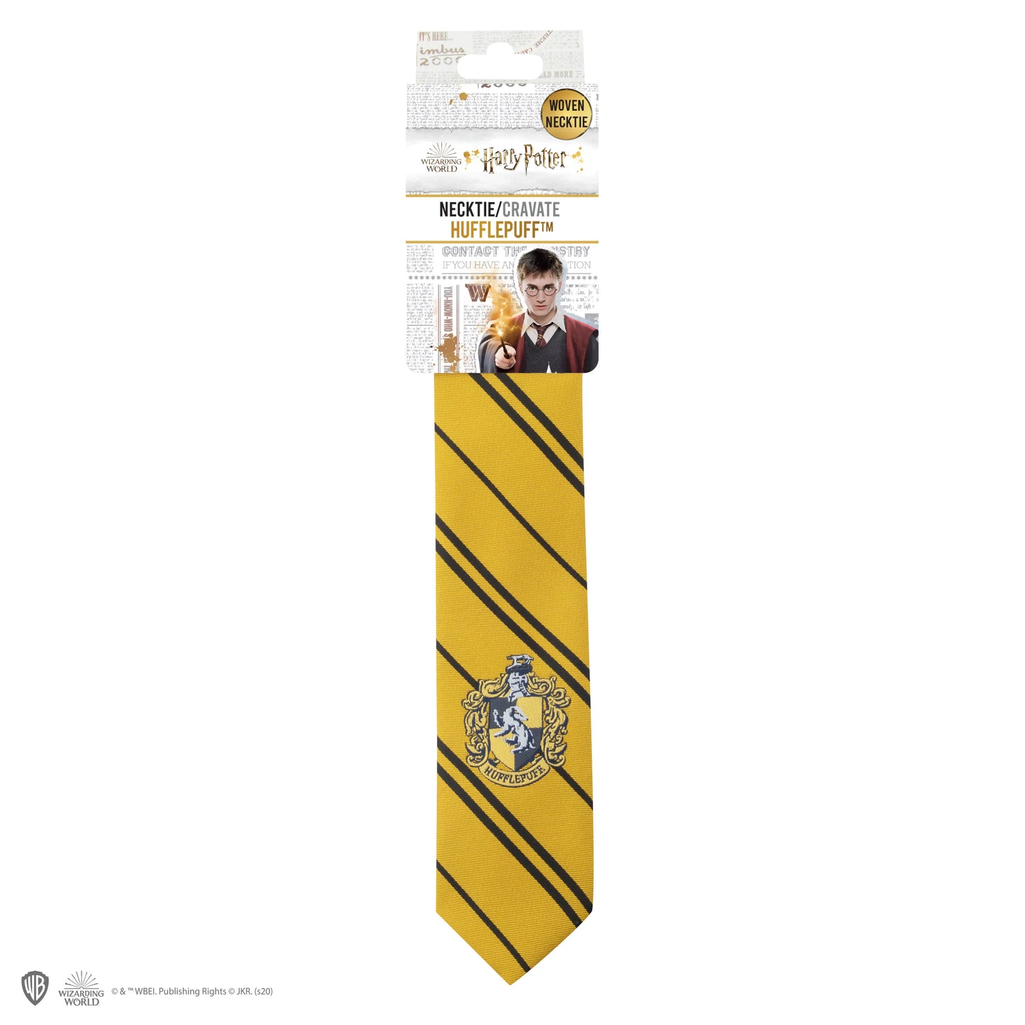 Harry Potter Webkrawatte mit Wappen Hufflepuff – Neuauflage