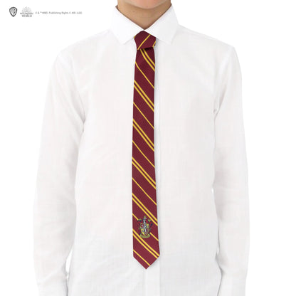 Harry Potter Kinder-Krawatte mit gewebtem Wappen Gryffindor – Neuauflage