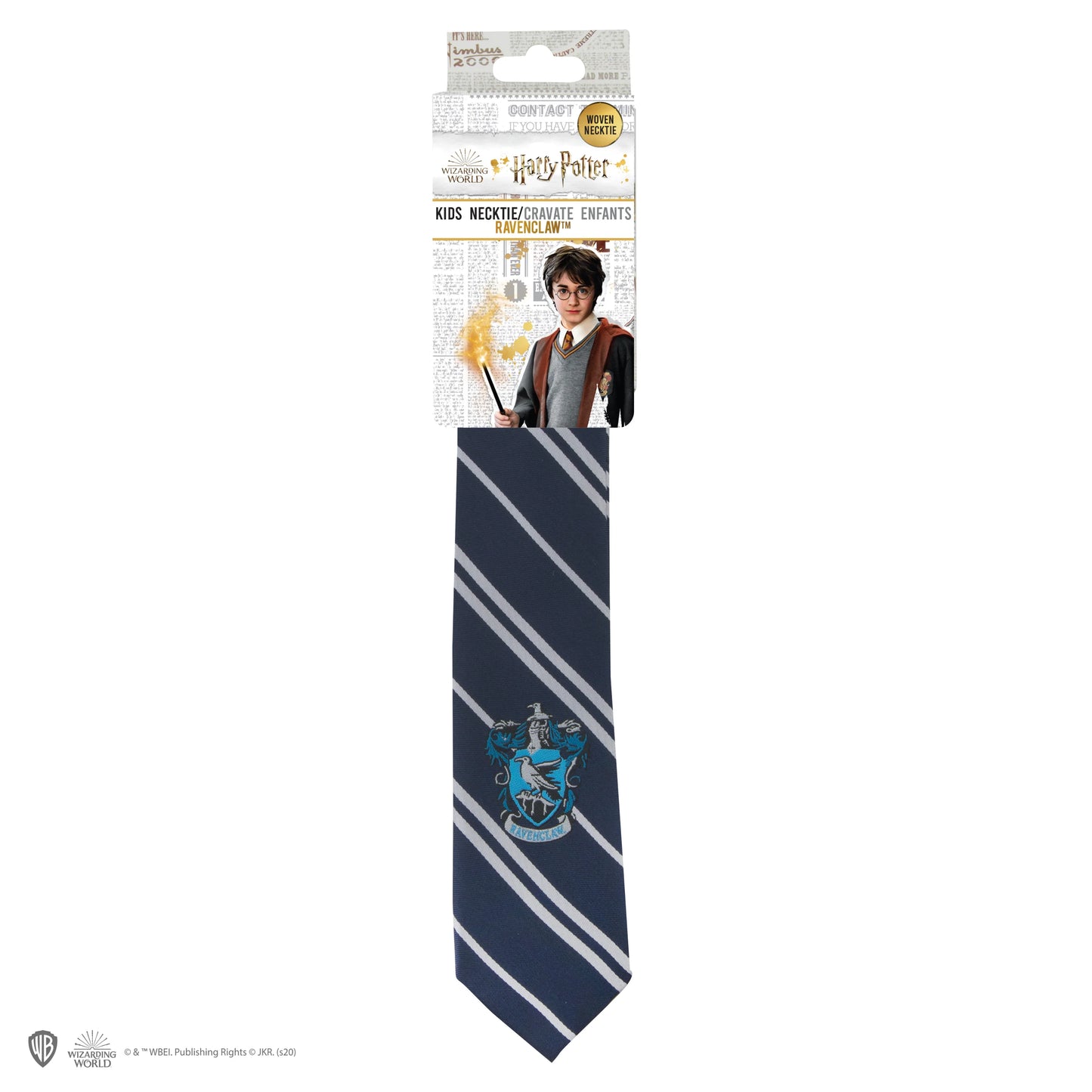Harry Potter Kids Woven Crest Tie Ravenclaw - New Edition