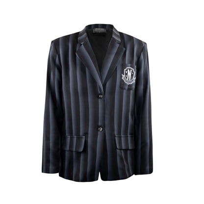 Wednesday Jacket Nevermore Academy black Striped Blazer