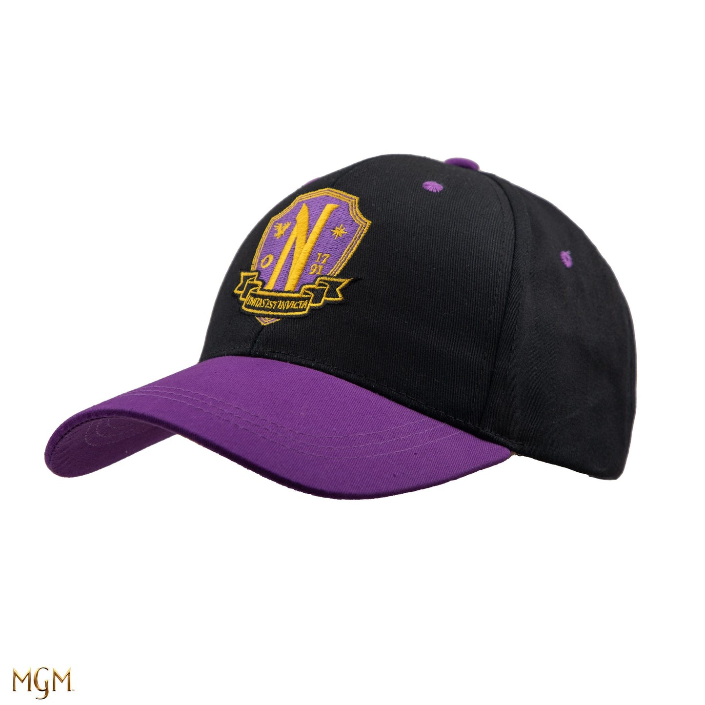Wednesday Curved Bill Cap Nevermore Academy Purple