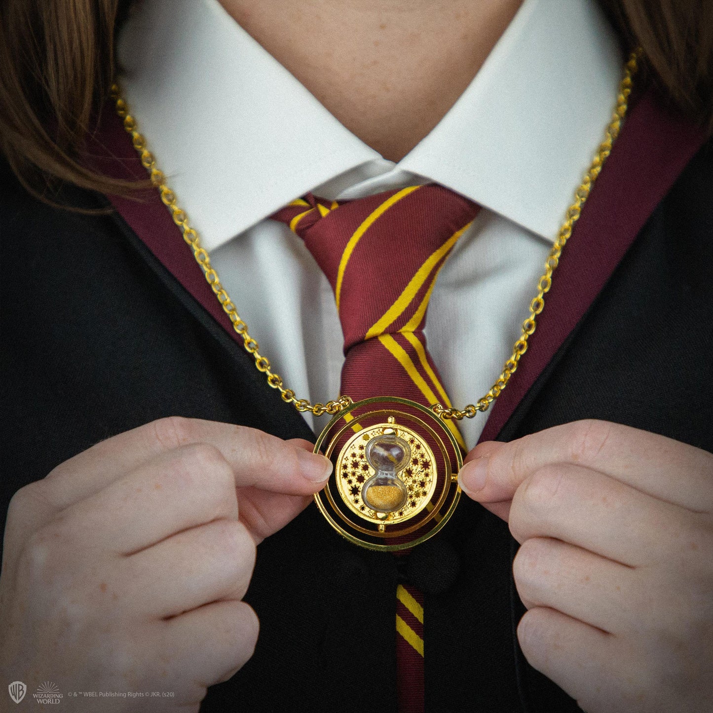 Harry Potter Halskette mit Anhänger Zeitumkehrer mit Geschenkbox