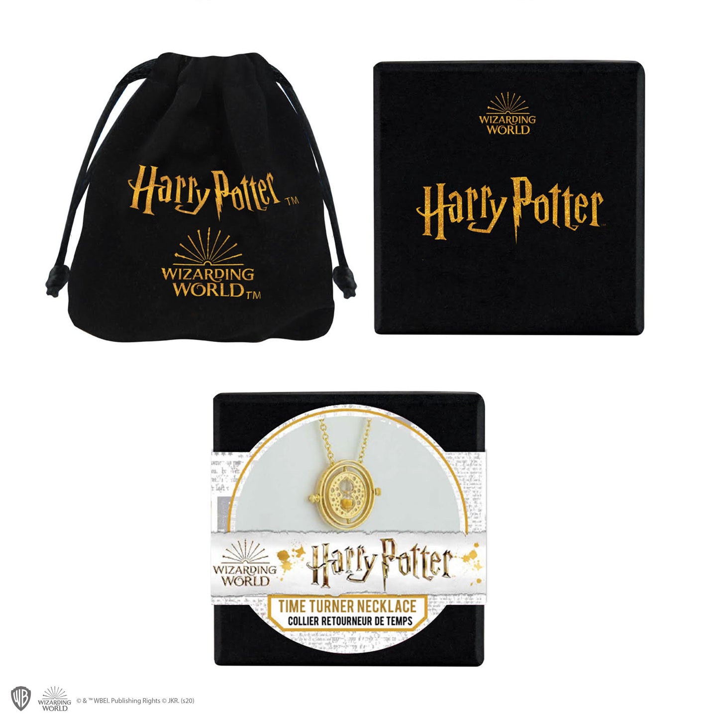 Harry Potter Halskette mit Anhänger Zeitumkehrer mit Geschenkbox