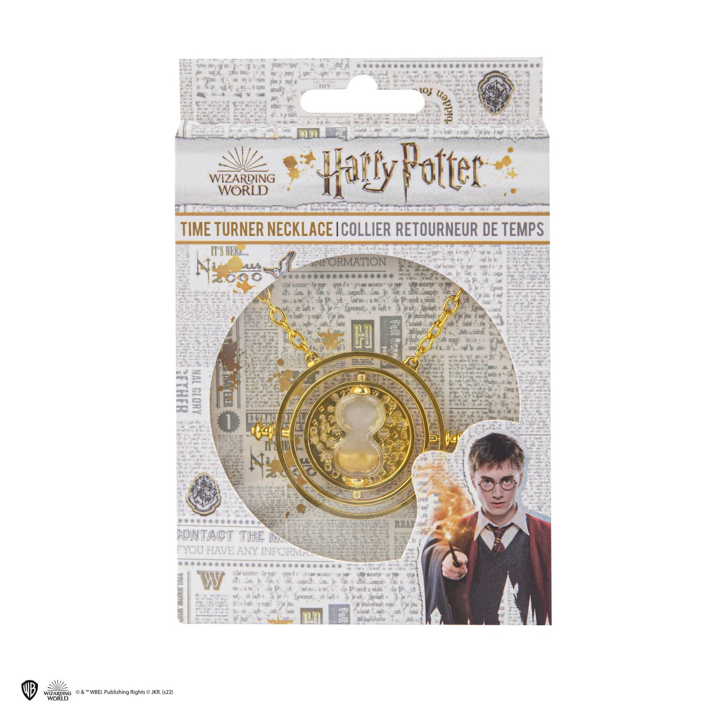 Harry Potter Halskette mit Anhänger Zeitumkehrer mit Geschenkbox