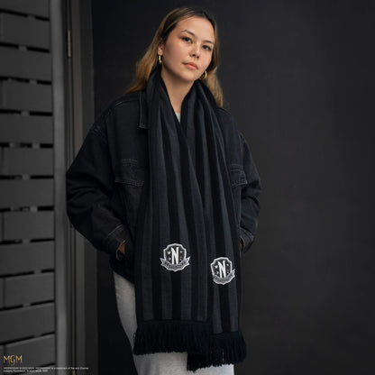 Wednesday Scarf Nevermore Academy Black 190 cm