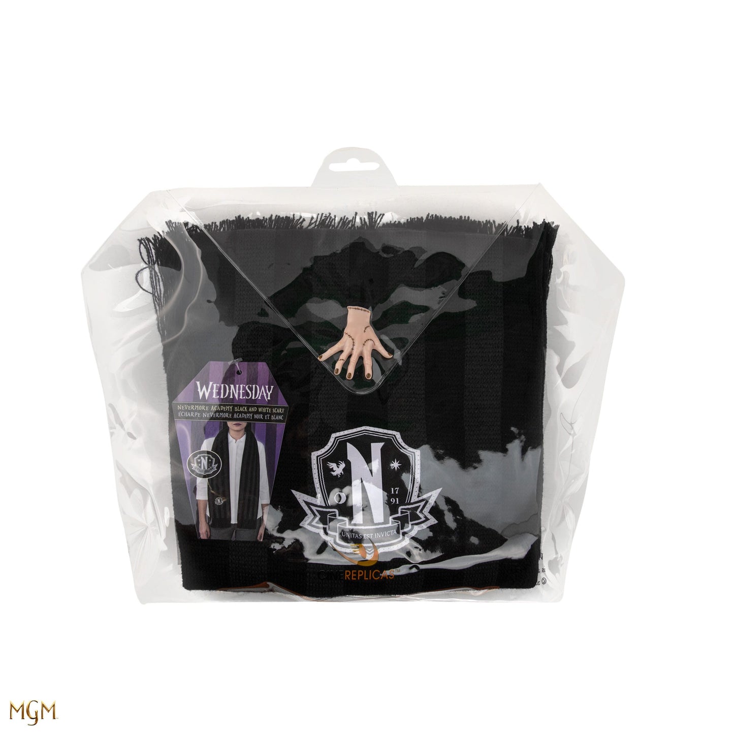 Wednesday Scarf Nevermore Academy Black 190 cm