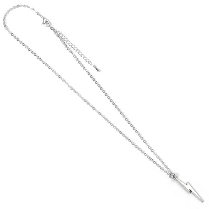 Harry Potter Pendant & Necklace Lightning Bolt (silver plated)