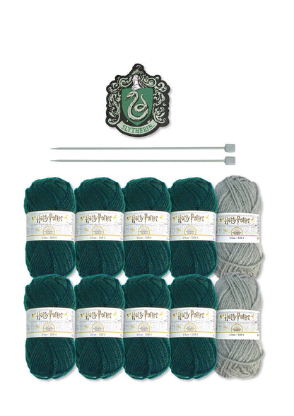 Harry Potter Knitting Kit Scarf Slytherin