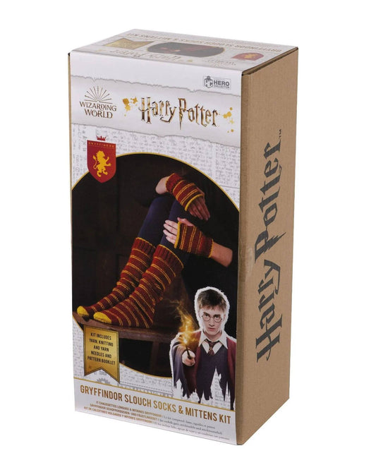 Harry Potter Knitting Kit Slouch Socks and Mittens Gryffindor