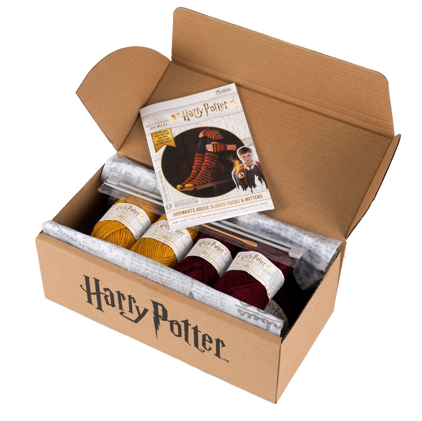 Harry Potter Strickset Slouch Socken und Fäustlinge Gryffindor