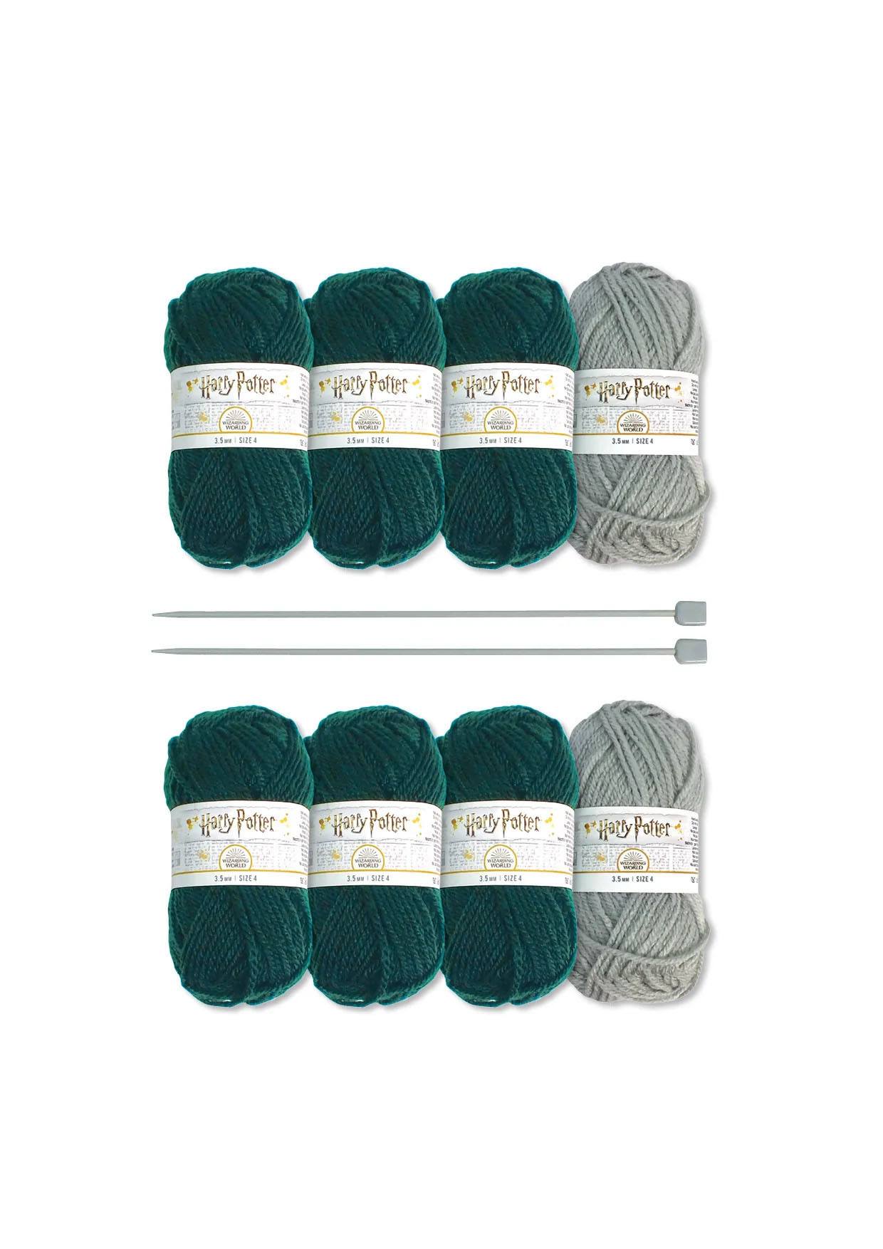 Harry Potter Strickset Slouch Socken und Fäustlinge Slytherin