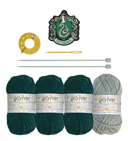 Harry Potter Strickset Beanie Mütze Slytherin