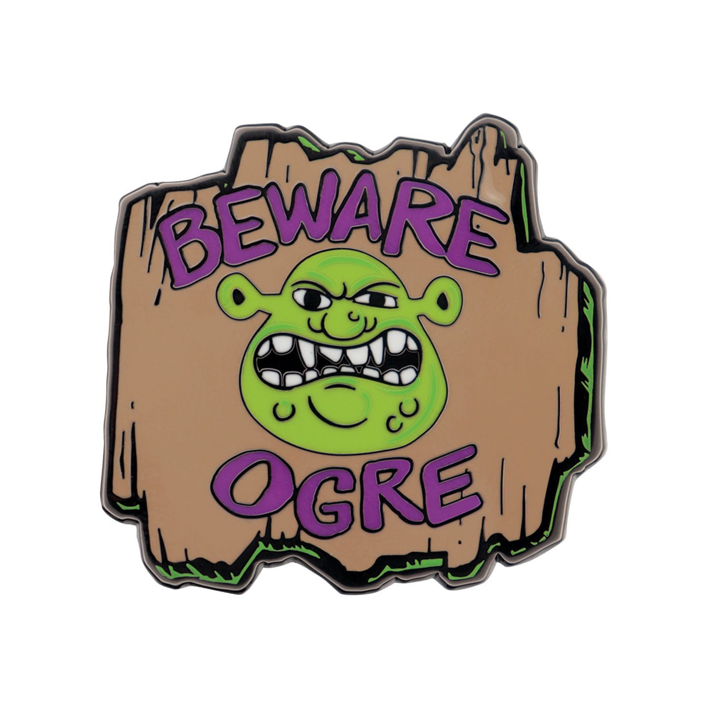 Shrek Pin Badge Beware Ogre Limited Edition