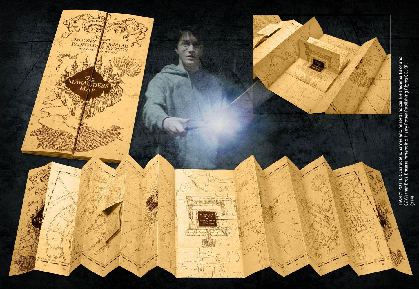 Harry Potter Replik 1:1 Karte des Rumtreibers